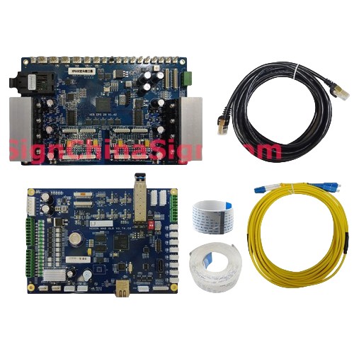 Hoson XP600 boards kit with cable work for 4 pieces XP600 Flatbed Version
